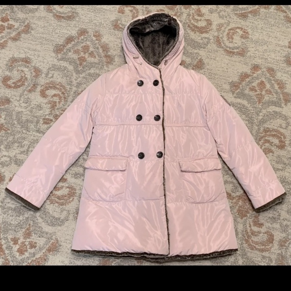 Adorable Bean Pole Korean Brand Kids Winter Hooded Coat/Jacket 130cm US Size 6-7